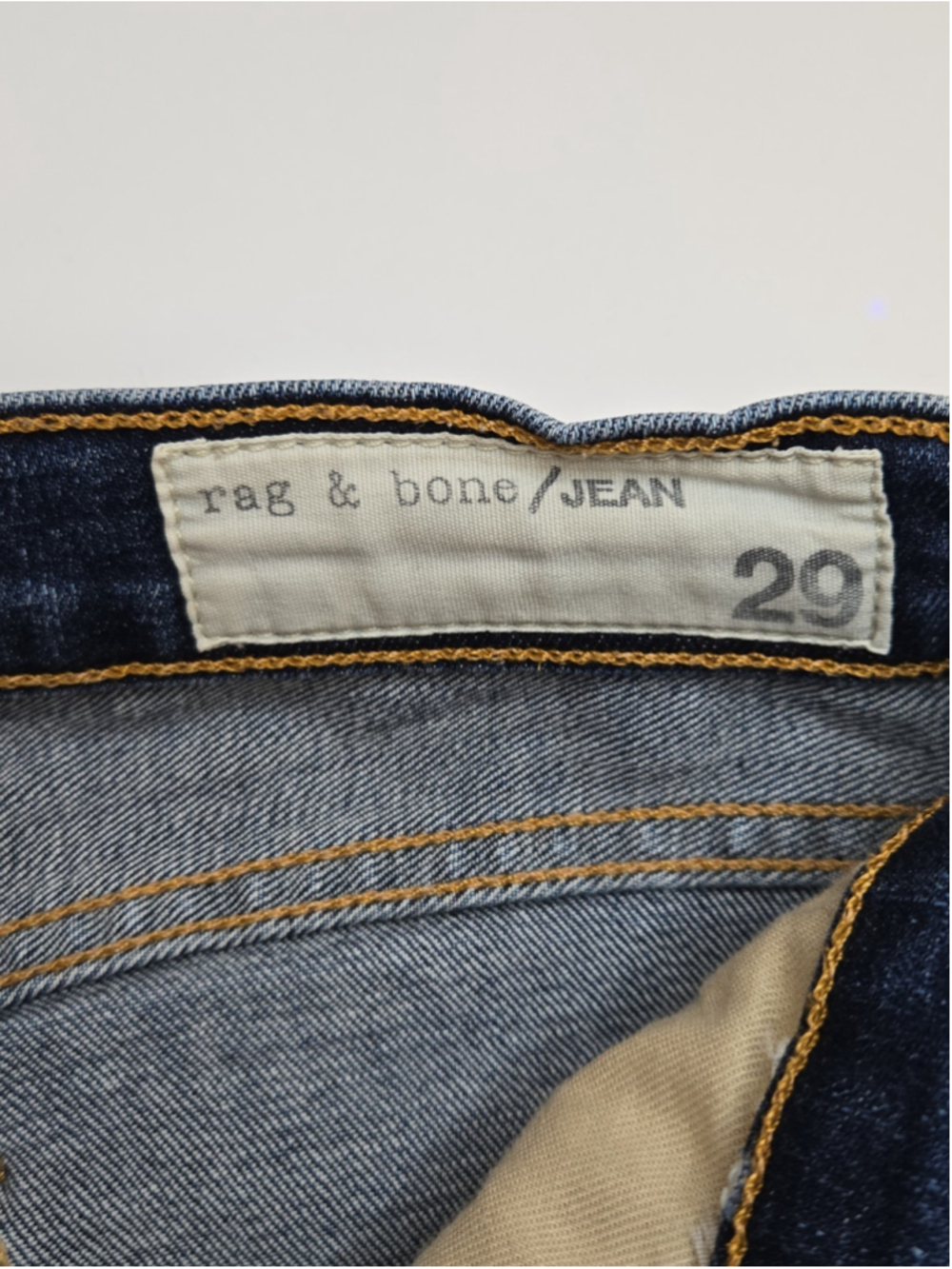 Rag & Bone Cigarette Jeans 29 Dark Wash Low Rise Slim Leg Stretch Denim - Picture 3 of 8